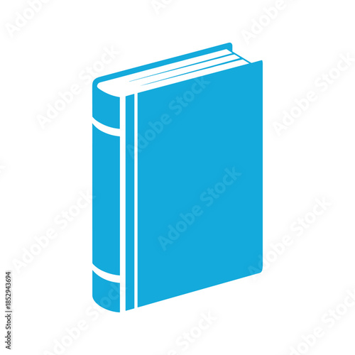 Blue Hardcover Book Standing Upright