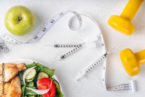 Wallpaper Mural Weight loss injection. Insulin resistance, diabetes, weight loss concept Torontodigital.ca