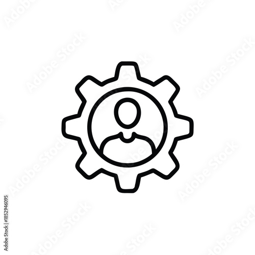 gear icon vector illustration