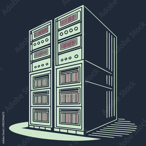 Modern data center rack