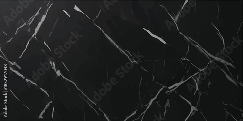 Natural Black Marble Texture Seamless Elegant Black Stone Surface Pattern