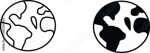 world  icon vector graphic illustration  with white background flat hand made icon fill icon .