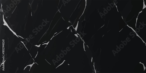 A textured black ink splash creates a grunge marble pattern against a white stone wall background in this nature-inspired vector illustration