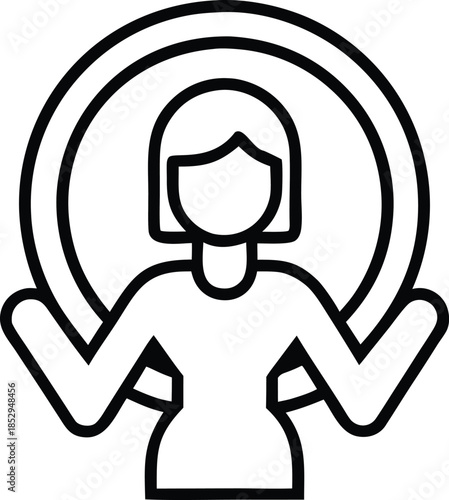 Woman empowerment icon