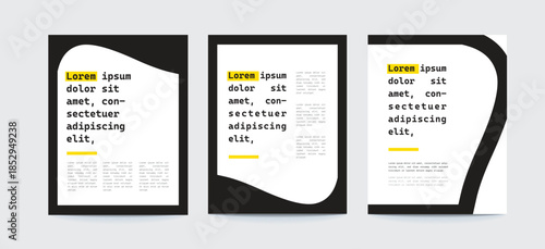 A Collection of Abstract Flyer design Set