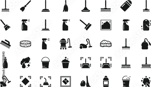 Coffee maker icons set