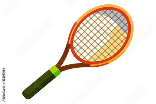 Tennis racket and ball