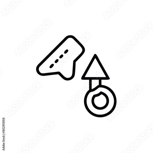 vector illustration of a symbol of a target