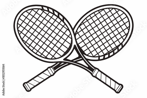 Tennis racket vector