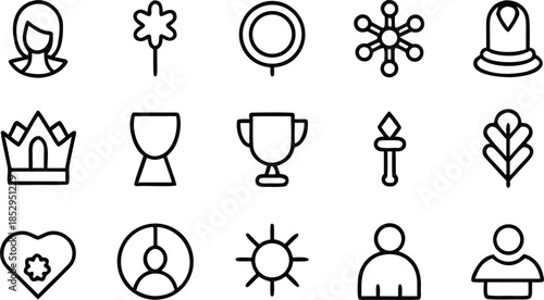 Women's day and empowerment icon set