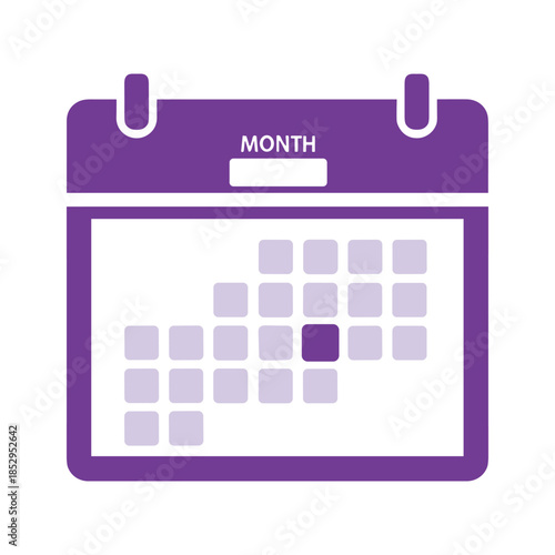 Calendar icon highlighting a specific date in a month