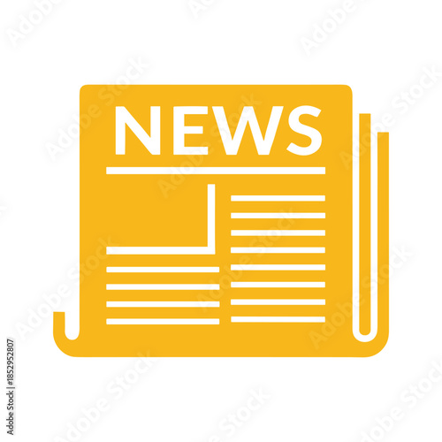 News paper icon representing current events