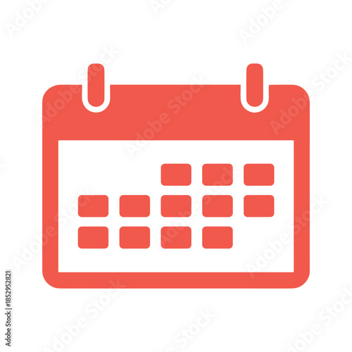 Simple calendar icon representing scheduling and planning