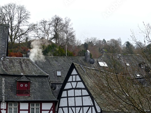 Monschau, December 2025: Visit the beautiful city of Monschau in Germany during the festive season