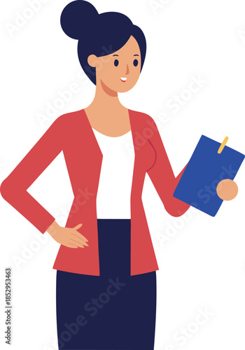 Professional woman illustration for women's day and empowerment