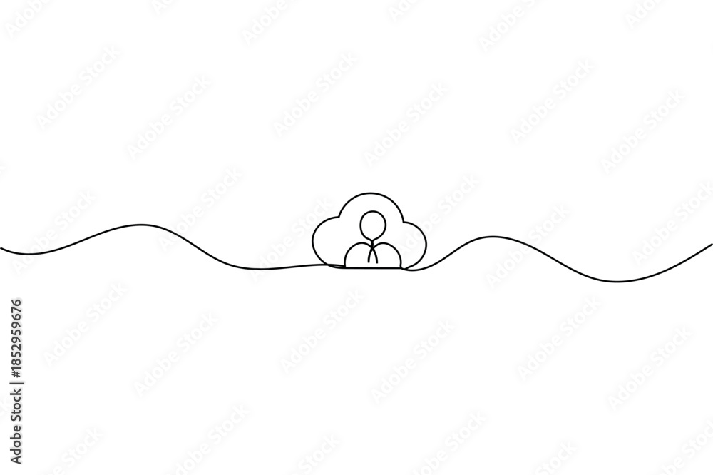 Obraz premium Continuous one line drawing of world globe for international business connection