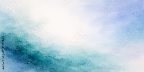 A beautiful clear blue sky background with fluffy white clouds and bright sunlight creates a stunning abstract nature cloudscape on a sunny summer day