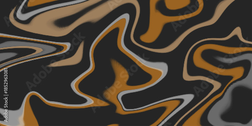 Abstract digital art piece featuring swirling orange and red colors against a black background. Modern wave illustration. Col Marble texture background,can be used for background or wallpaper .
