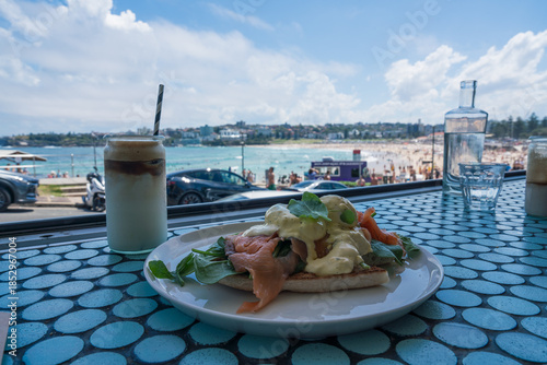 Photography bondi beach and sea in Sydney, New South Wales, Australia