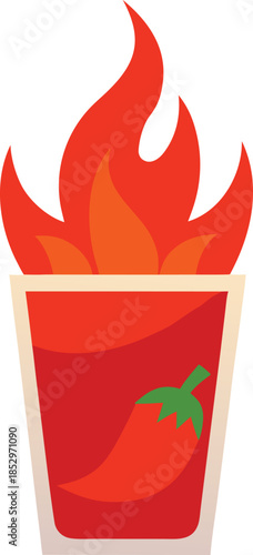 spicy chili bloody mary icon