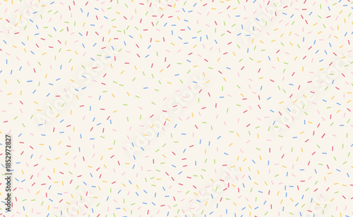 Pastel sprinkle pattern with tiny dash shapes evenly scattered on soft light background
