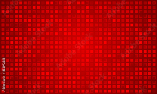 Red square mosaic pattern background