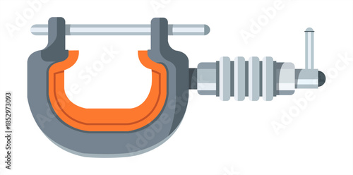 Precision Measurement: A detailed depiction of a micrometer, a vital tool for precision measurements in engineering and manufacturing.