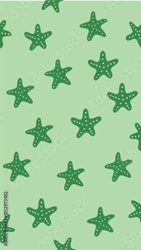 seamless starfish seashell pattern for fabric printing