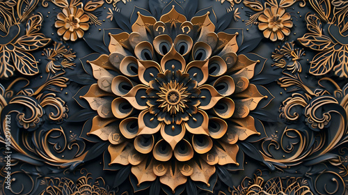 Artistic Cut Out Mandala Design
