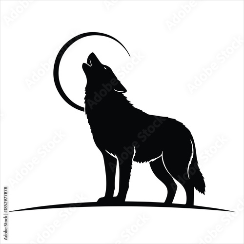 black dog silhouette