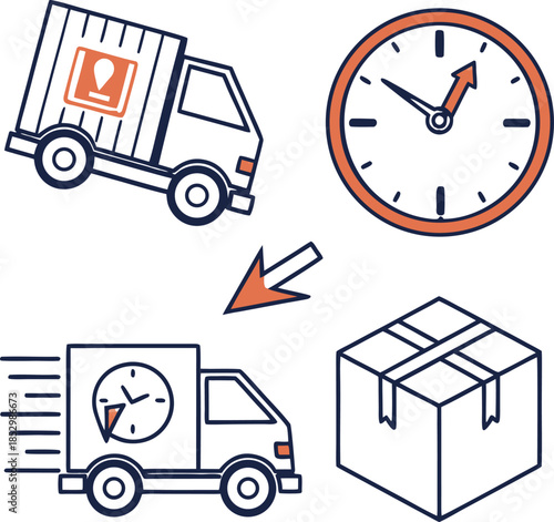 Finance line icons set. Money payments elements outline icons collection.