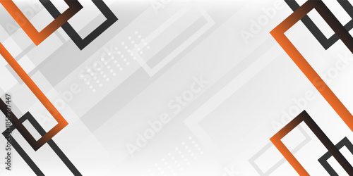 Bright black banner with a trend orange stripes.vector background.eps.10