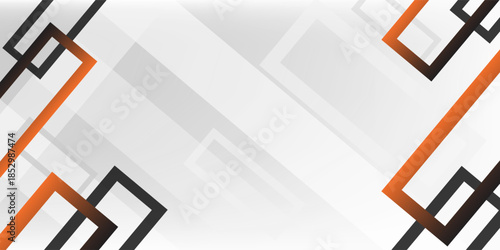 Bright black banner with a trend orange stripes.vector background.eps.10