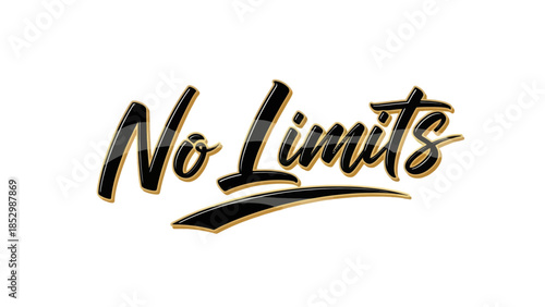 Inspiring motivational phrase emphasizing limitless potential and ambition