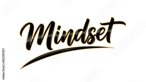 Inspirational concept emphasizing positive mindset and mental strength