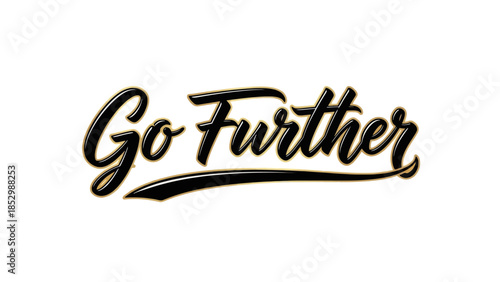 Inspirational Handwritten Calligraphic Typography with Motivational Message