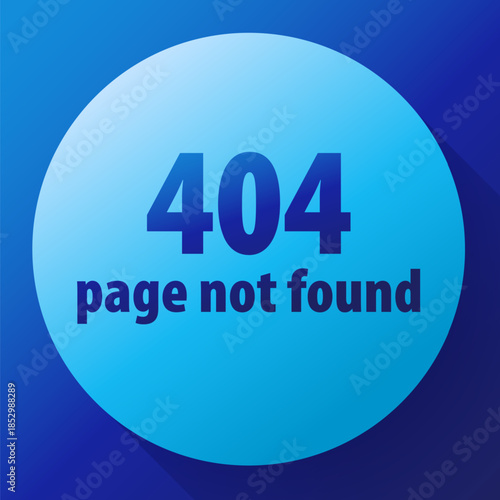 blue icon 404 error page not found