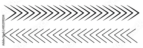 Slash lines pattern. Border with tilted parallel stripes. Embroidery ornament with slanted stitches on white background. Geometric print for caution tape or barrier.  Eps 10