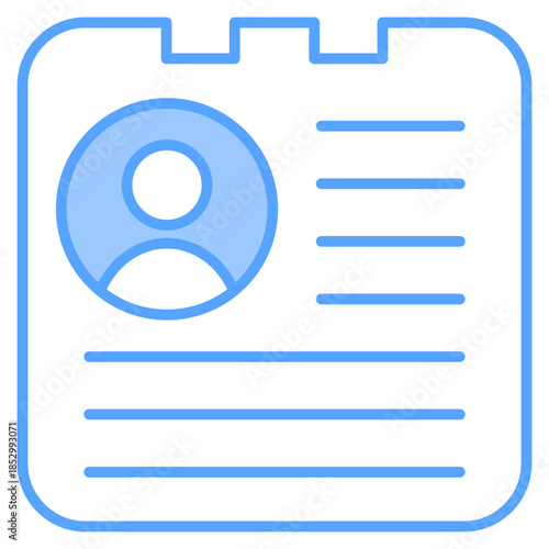 Bio Blue Icon Vector Illustration