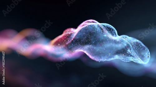 Abstract cloud formation with particles