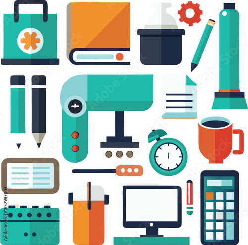 Round social media icons or social network logos flat vector icon set / collection for apps and websites