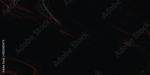 Dark Black Marble Texture with Glowing Red & Orange Outlines: Seamless Topographic Fluid Swirl Background for Luxury Branding, Sci-Fi Website Design & Moody Digital Art Mystery Wallpapers