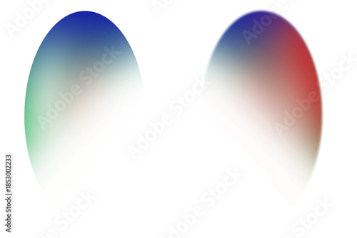 Abstract Dual Gradient Soft-Focus Ovals