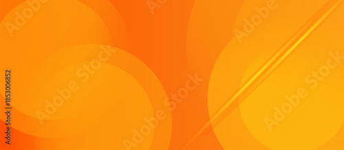 Abstract orange background with circles. Vector illustration