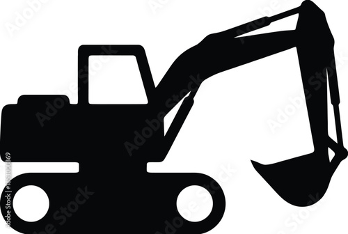 Construction equipment isolated on white background, Vector, illustration