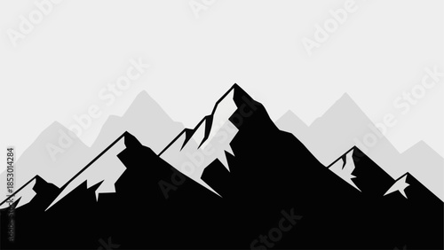 mountain landscape vector illustration