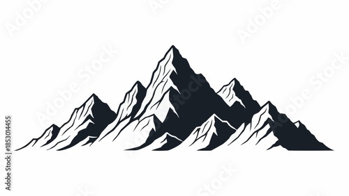 mountain landscape vector illustration