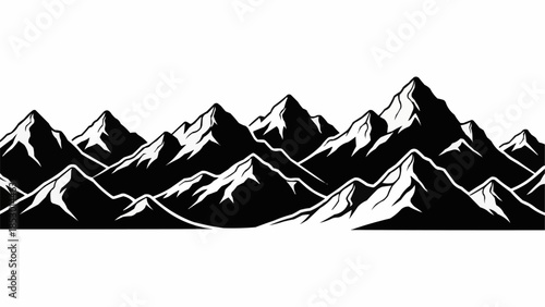 mountain landscape vector