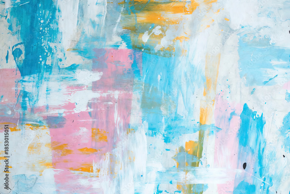 Fototapeta premium Abstract Artistic Colorful Background with Brush Strokes