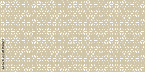 Golden vector seamless pattern with diamond shapes, floral silhouettes. Luxury gold background with halftone effect, randomly scattered shapes. Trendy festive texture. Minimalist repeating design